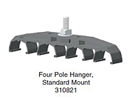 Four Pole Hanger Standard-Mount