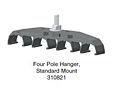 Four Pole Hanger Standard-Mount