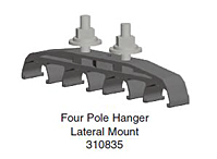Four Pole Hanger Lateral-Mount